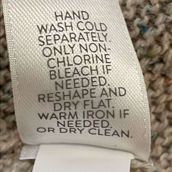 J. Jill Tan Knit Open Cardigan Sweater Womens Size Small Cotton Silk Long Sleeve - Picture 11 of 11